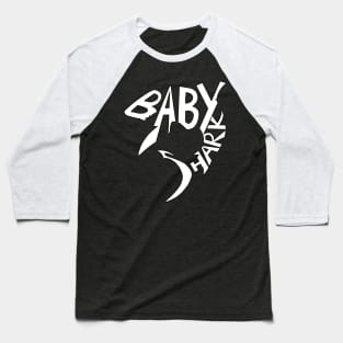 Baby Shark - Shark Silhouette Baseball T-Shirt